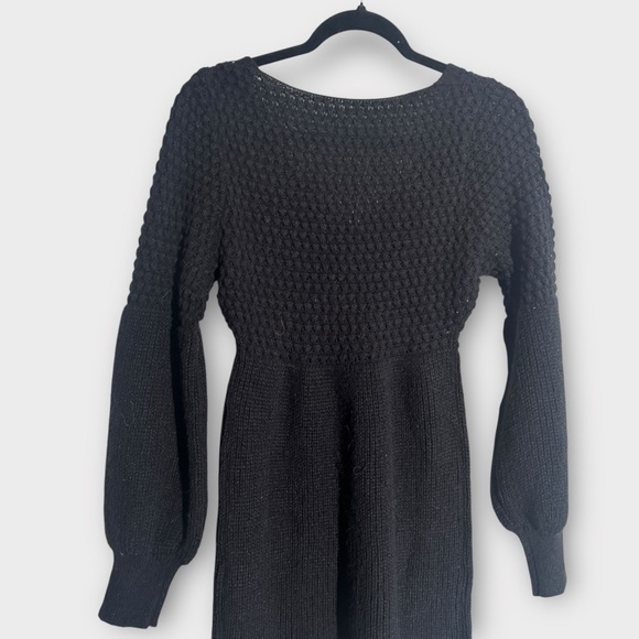 Cupshe Black Long Sleeve Knit Dress Size XS - Picture 9 of 11